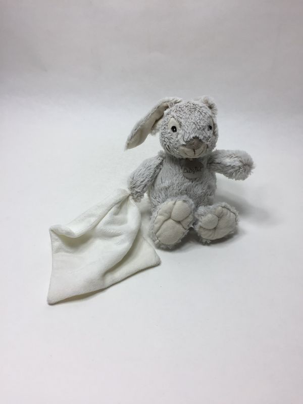 Schnuffeltuch / Schmusetuch Hase Baby Nat stehend 25 cm sehr selten