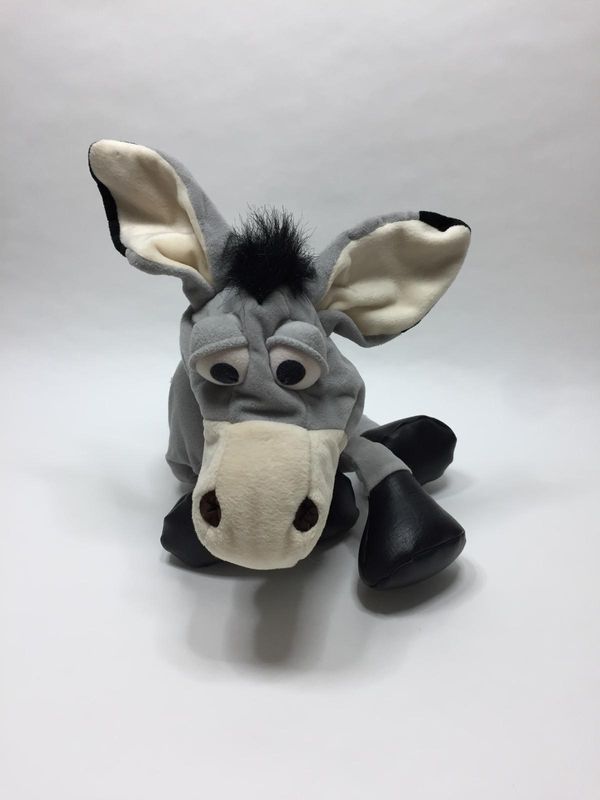 Esel Handpuppe Living Puppets XL "Fridulin" stehend 50 cm selten