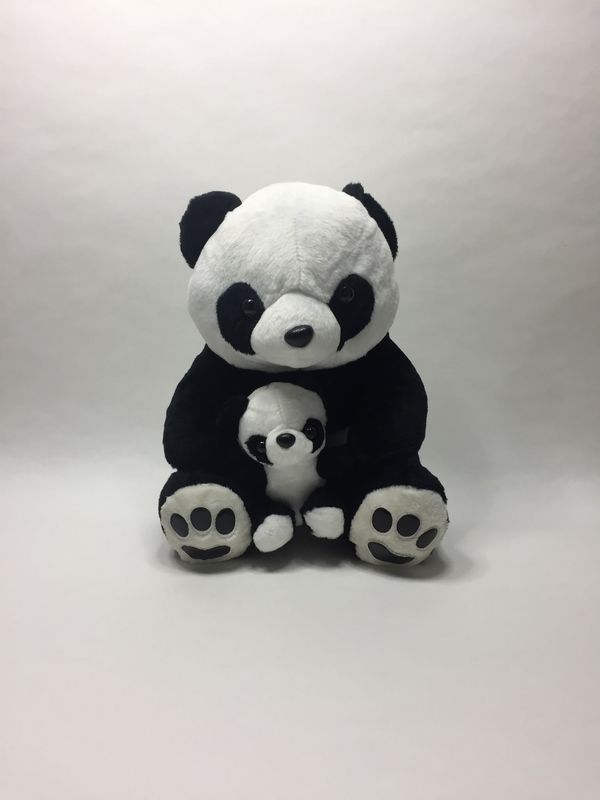 Panda mit Baby Wyndham Grand XL sitzend 40 cm sehr selten