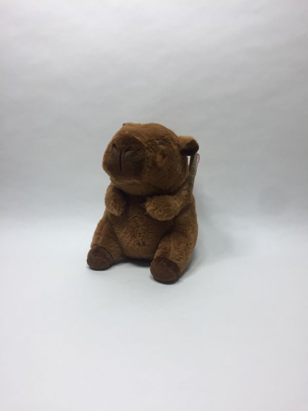 Schwein Wasserschwein Capybara mit Burgerrucksack Landahl stehend 30 cm Sammlerstück Neuwertig mit Etikett