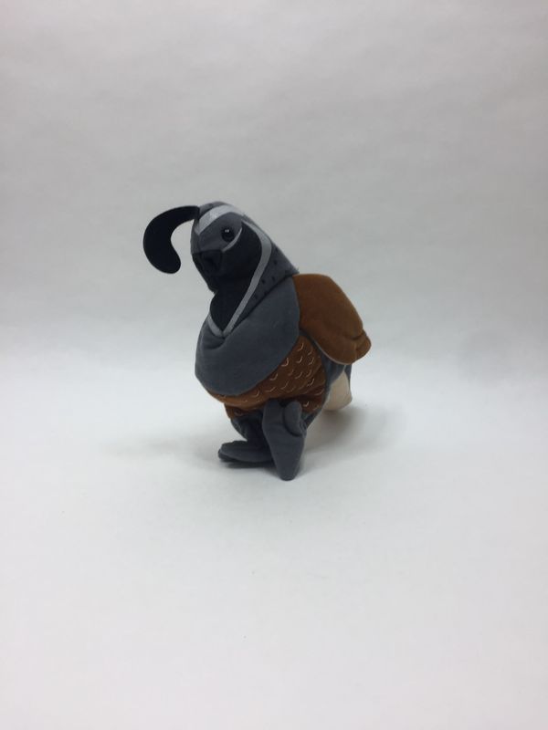 Vogel Wachtel Handpuppe Folktails stehend 23 cm Sammlerstück