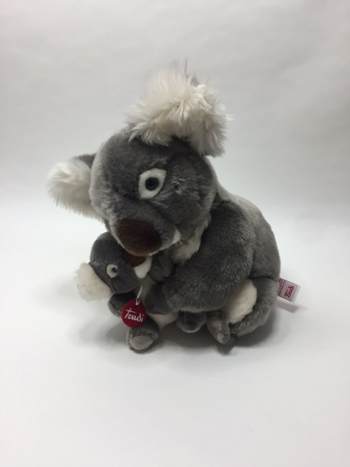 Koala mit Baby Trudi stehend 35 cm Sammlerstück Neuwertig mit Etikett