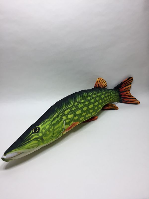 Fisch Gaby Hecht liegend 80 cm selten
