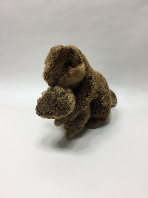 Biber mit Baby Knuffel stehend 25 cm sehr selten Biber mit Baby Knuffel stehend 25 cm sehr selten