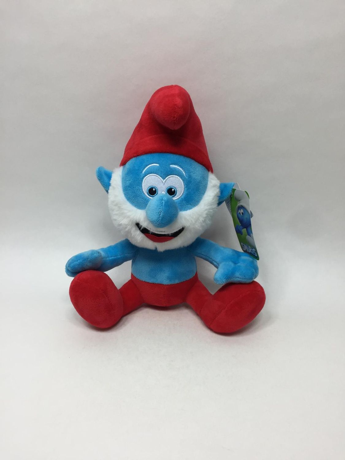Die Schlümpfe Papa Schlumpf PMS sitzend 30 cm Neuwertig mit Etikett