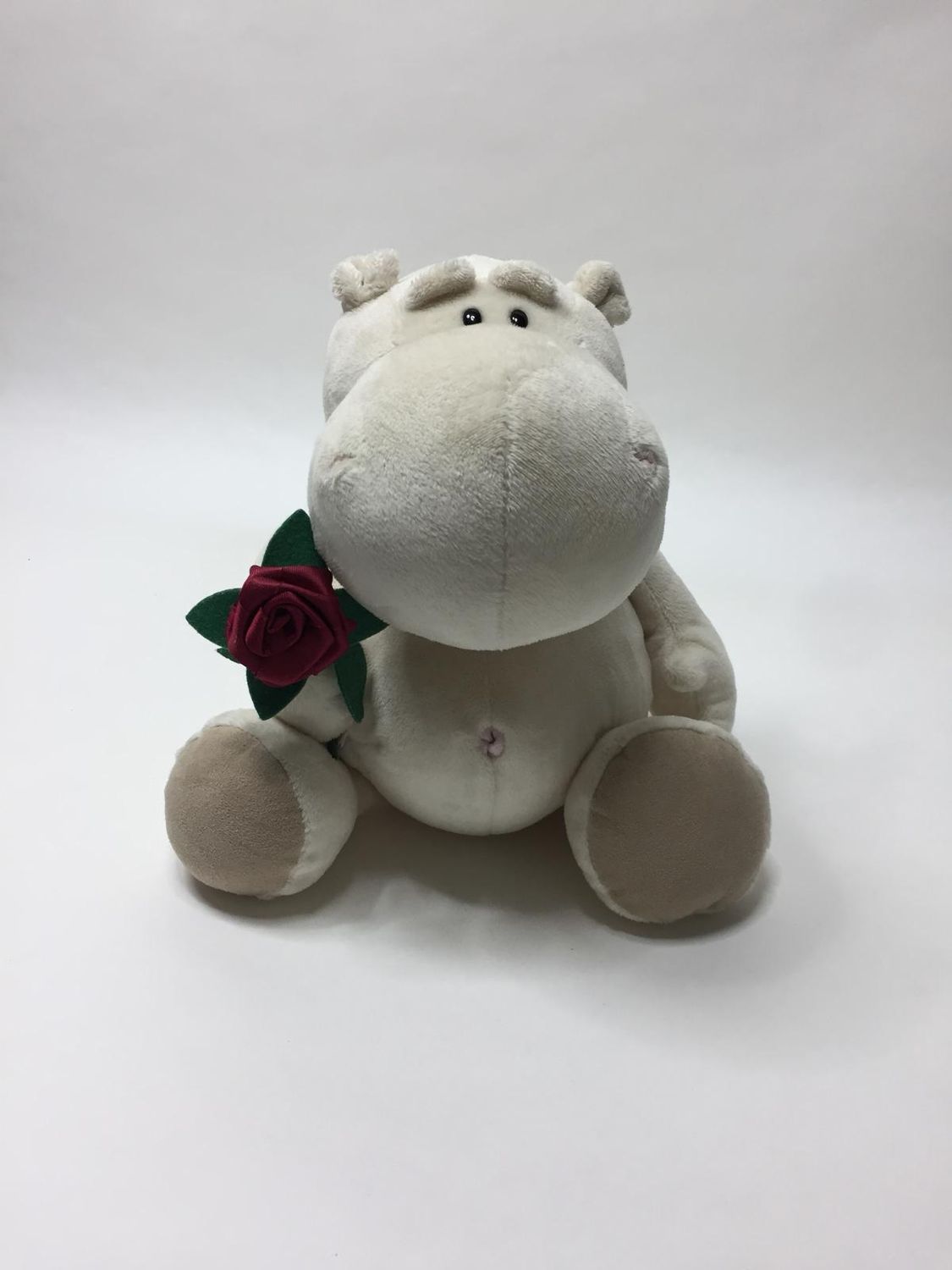 Nici Nilpferd Hippo Love mit Rose stehend 33 cm Sammlerstück