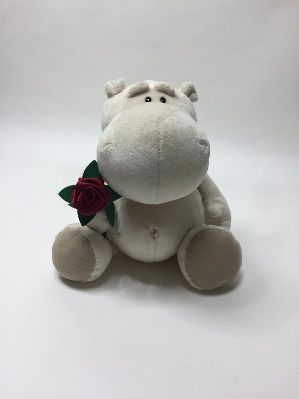 Nici Nilpferd Hippo Love mit Rose stehend 33 cm Sammlerstück Nici Nilpferd Hippo Love mit Rose stehend 33 cm Sammlerstück