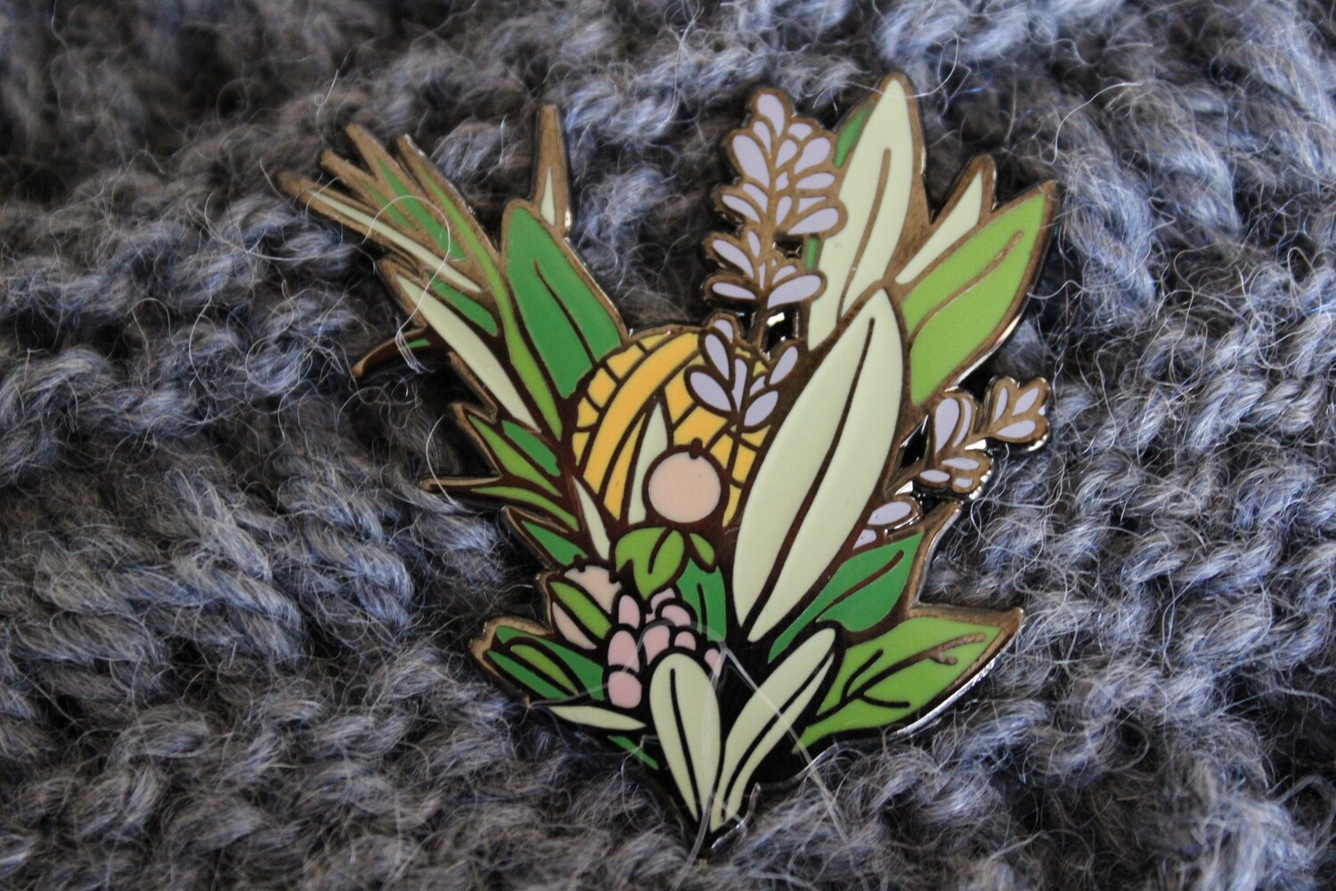 Bouquet Shawl Pin