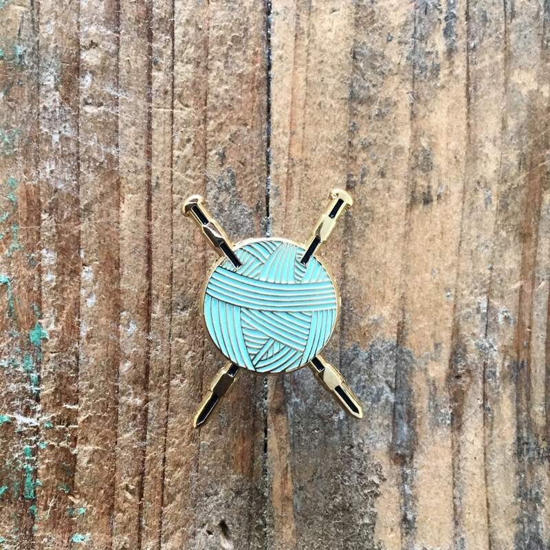 Yarn &amp; Needles Enamel Pin