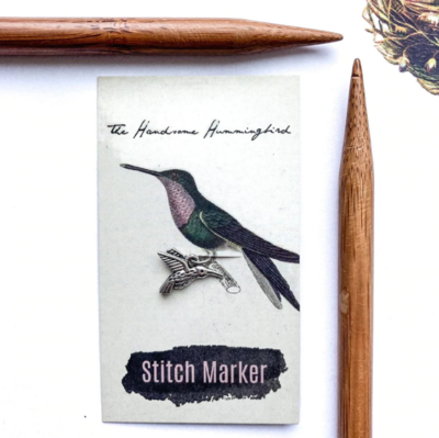Hummingbird Stitch Marker or Progress Keeper