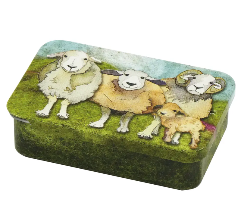 Felted Sheep Notions Tin - Pocket Slider Felted Sheep Notions Tin - Pocket Slider