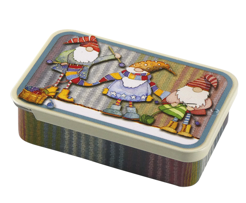 Knitting Gnomes Notions Tin - Pocket Slider Knitting Gnomes Notions Tin - Pocket Slider