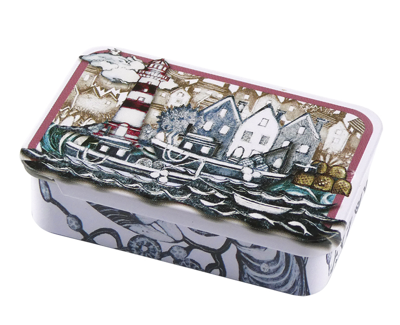 Fishing Village Notions Tin - Pocket Slider Fishing Village Notions Tin - Pocket Slider