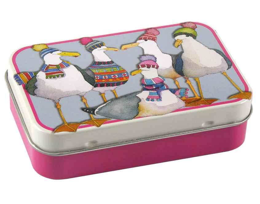 Seagulls Rectangular Tin - Hinged Lid Seagulls Rectangular Tin - Hinged Lid