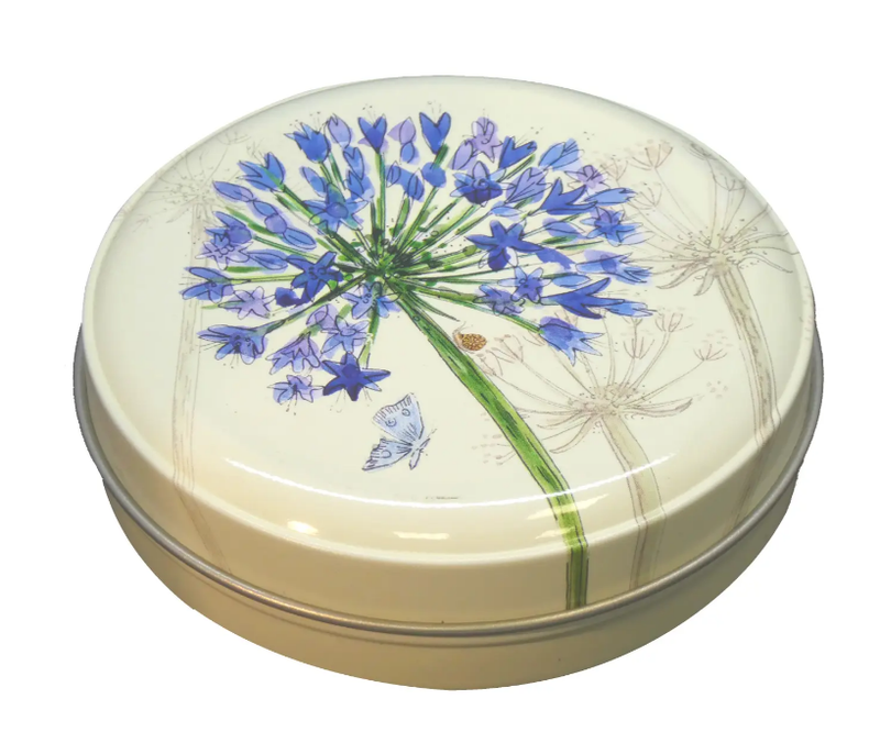 Agapanthus Round Tin Agapanthus Round Tin
