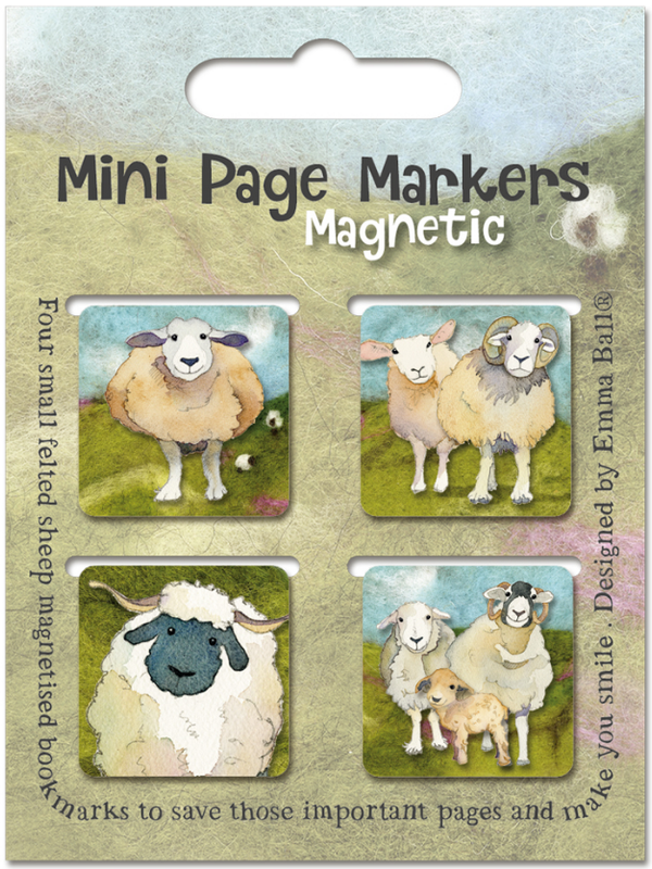Felted Sheep Mini Page Markers