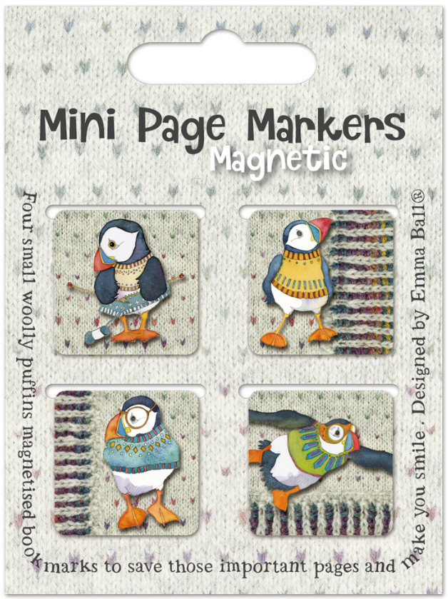 Puffins in Jumpers Mini Page Markers Puffins in Jumpers Mini Page Markers