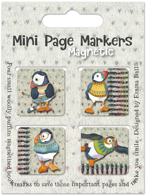 Puffins in Jumpers Mini Page Markers