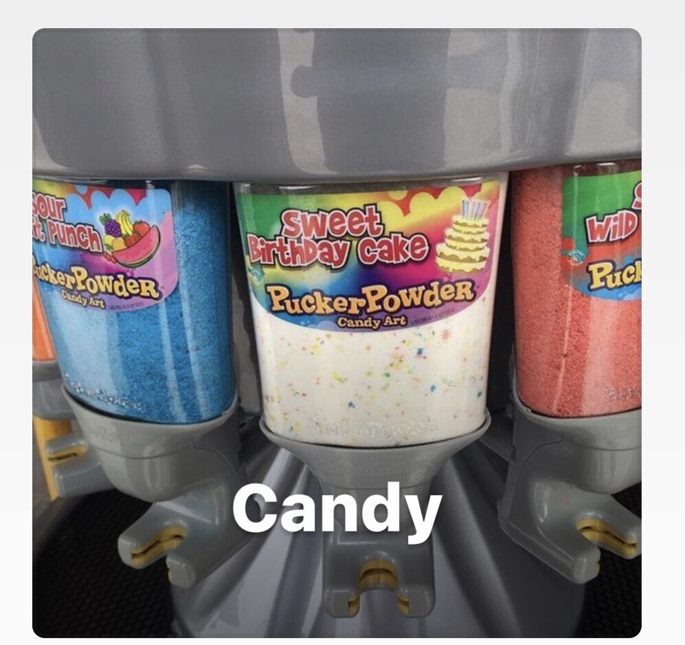 6in tube Pucker Powder Candy Sugar