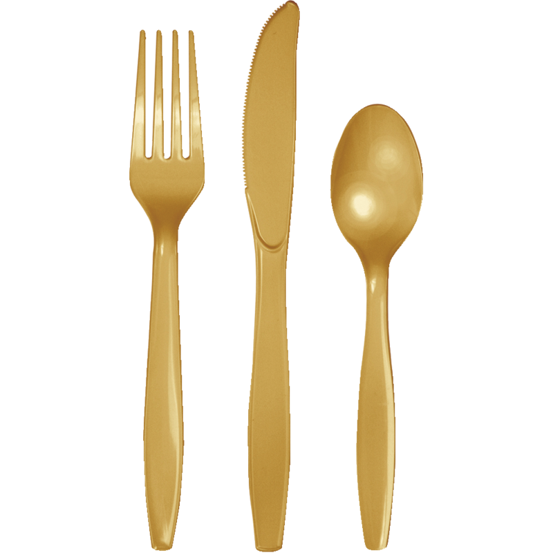 Glittering Gold 24ct Forks