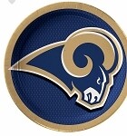 Los Angeles Rams lunch plate