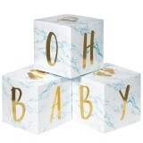 Blue Marble Baby Shower Oh Baby Blocks