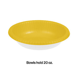 SCHOOL BUS YELLOW BOWL