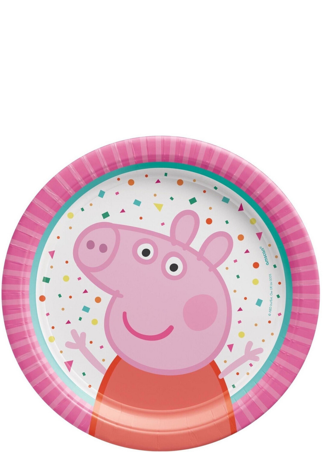 Peppa Pig Confetti Party Dessert Plates, 7in, 8ct