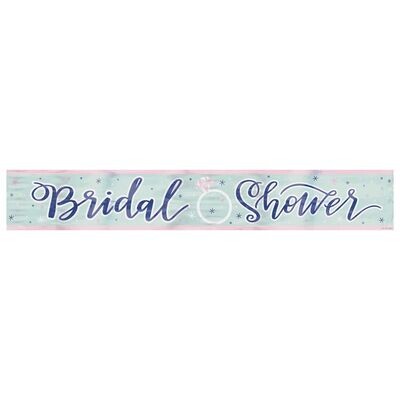 Mint Bridal Shower Foil Banner