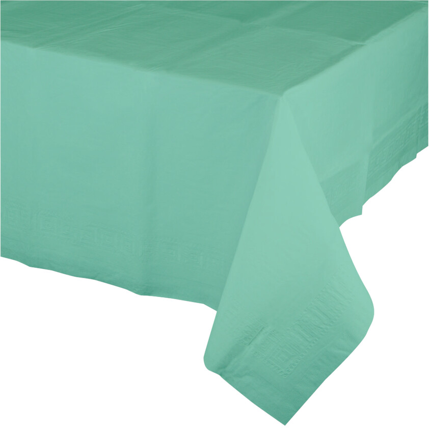 FRESH MINT PLASTIC TABLECOVER