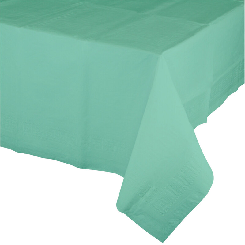 FRESH MINT PLASTIC TABLECOVER