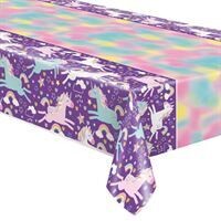 Unicorn Rectangular Plastic Table Cover  54 x 84&quot;&quot;