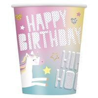 Unicorn 9oz Paper Cups 8ct