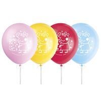 Peppa Pig 12 Latex Balloons  8ct&quot; W/Helium