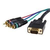 3 ft HD15 to Component RCA Breakout Cable Adapter - M/M