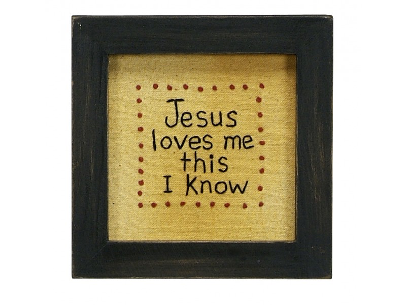 STITCHERY - JESUS LOVES ME