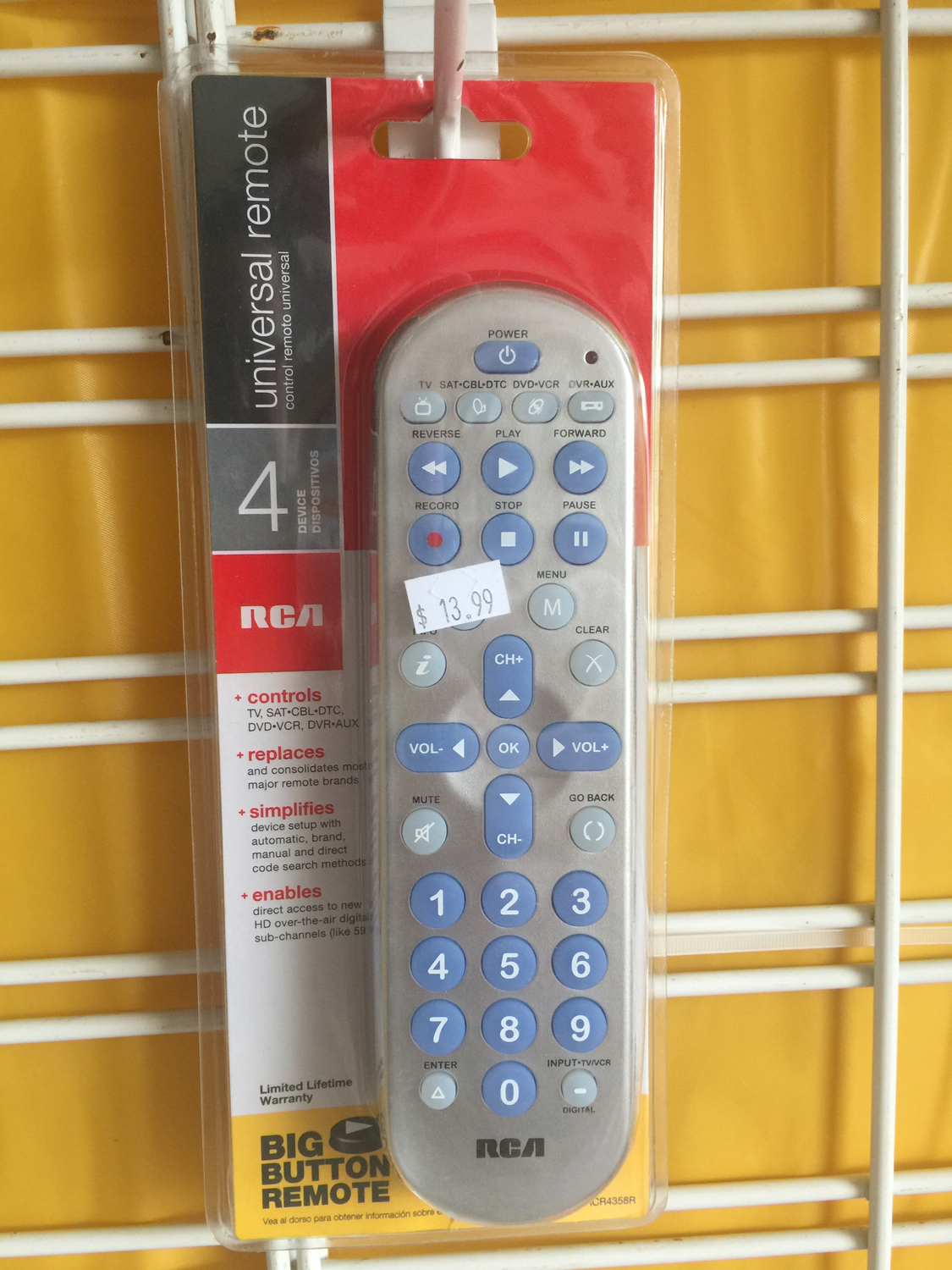 RCA universal remote 4