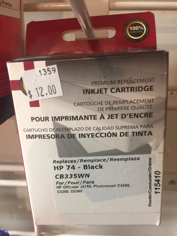 Hp 74 Black 