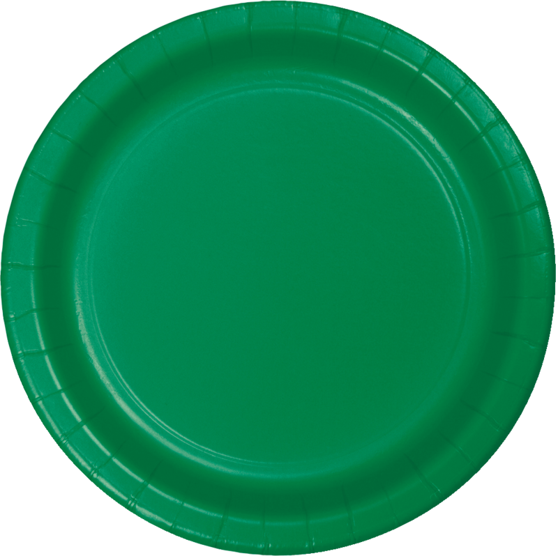 EMERALD GREEN DESSERT PLATE