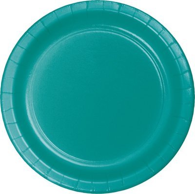 TROPICAL TEAL LUNCHEON  PLATE 