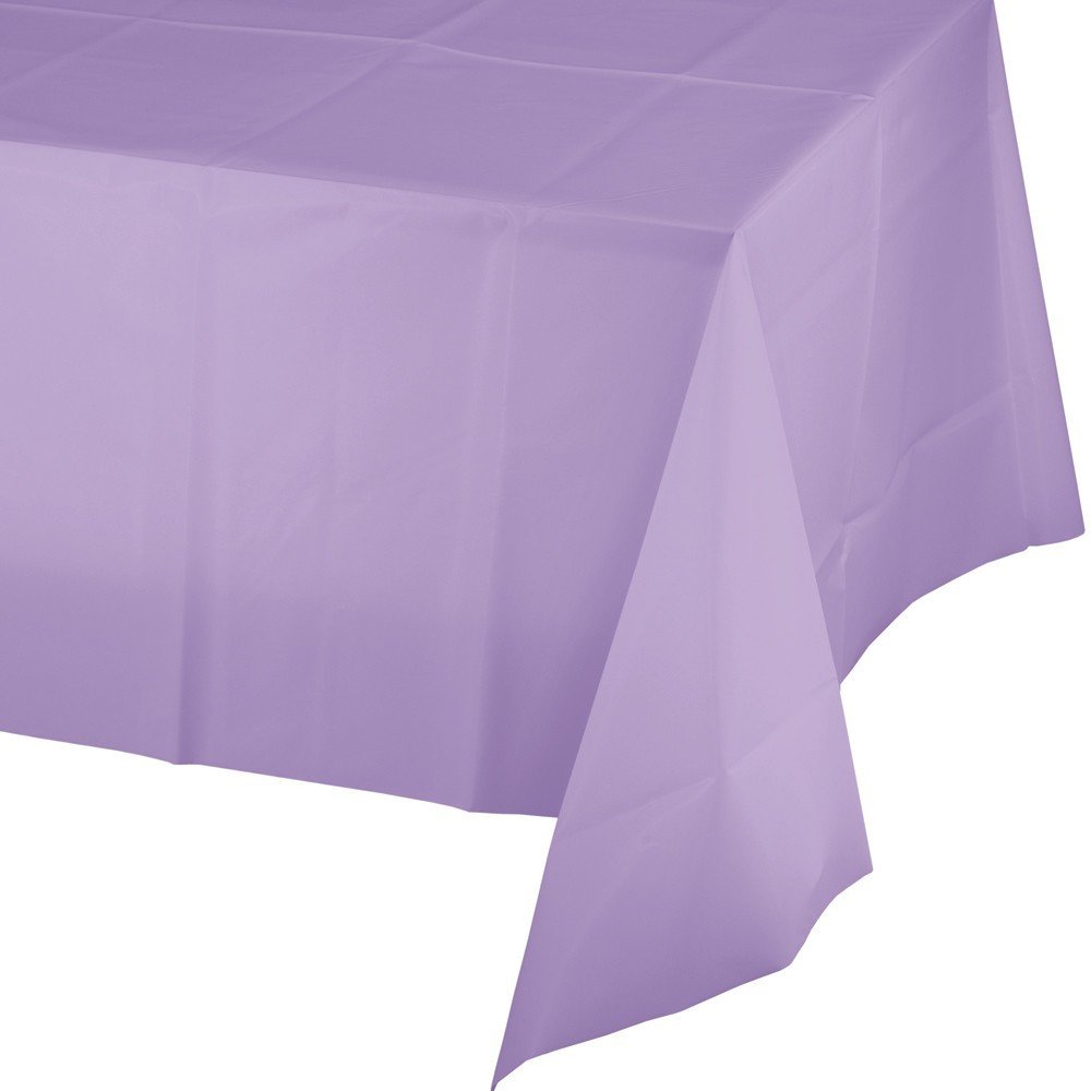 Luscious Lavender Plastic Table Cover