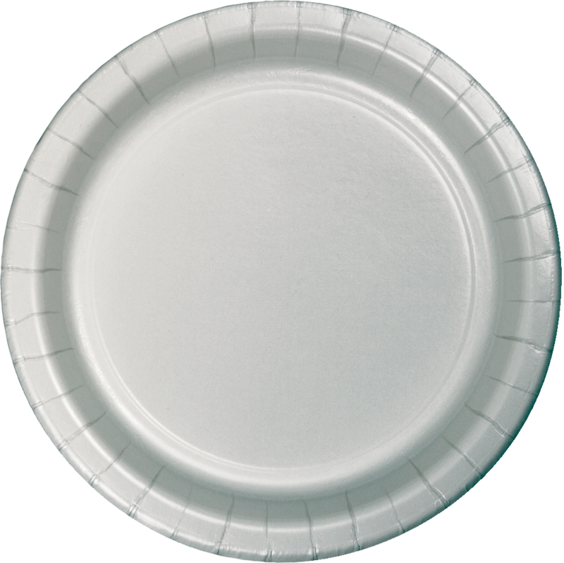 SHIMMERING SILVER DESSERT PLATE