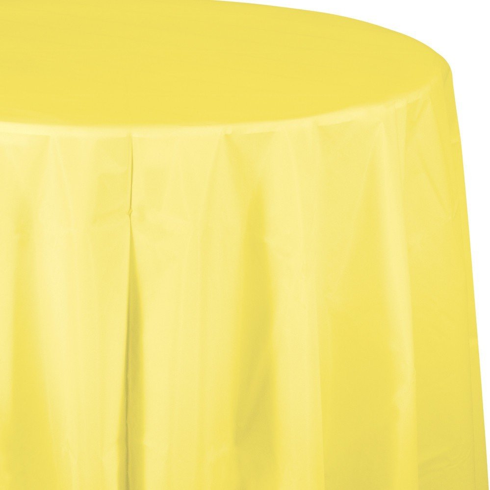 MIMOSA ROUND PLASTIC TABLE COVER