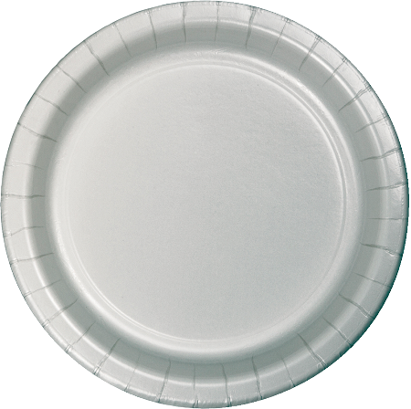 SHIMMERING SILVER LUNCH  PLATE 