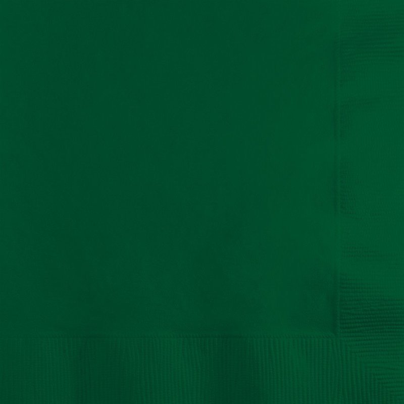 HUNTER GREEN BEVERAGE NAPKIN 