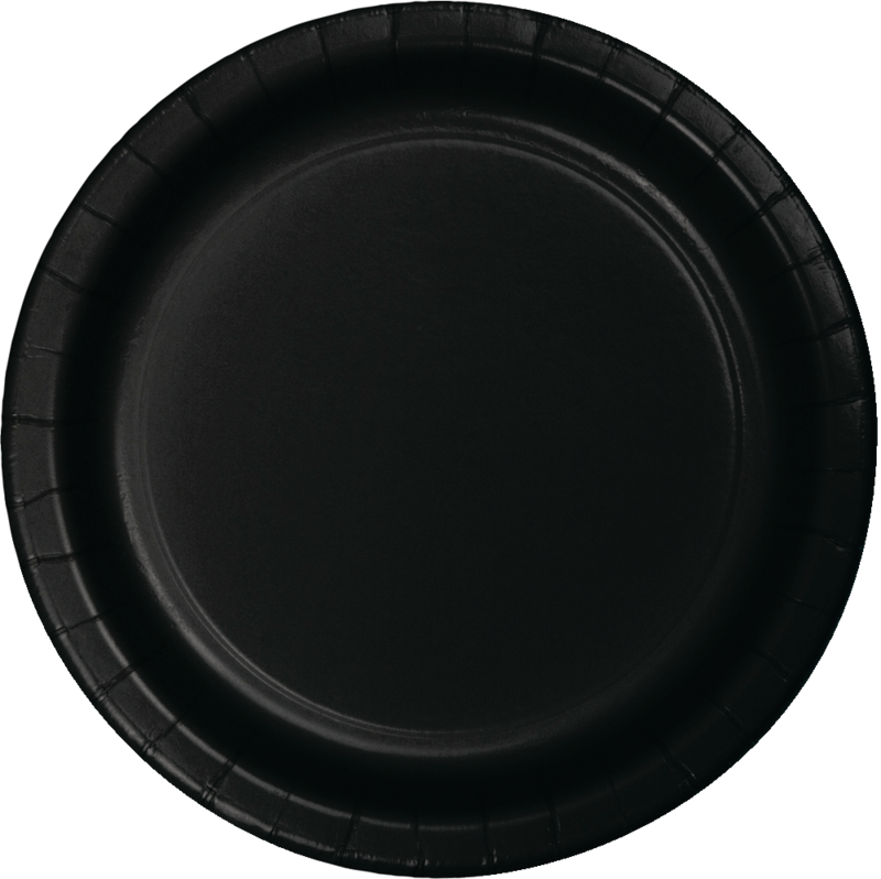 BLACK VELVET LUCHEON PLATE