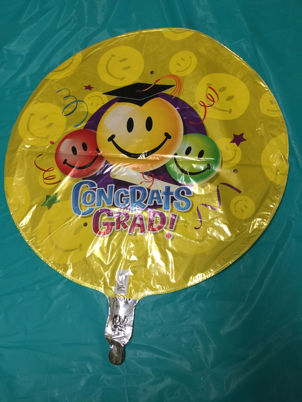 congrats grad smiley face cap