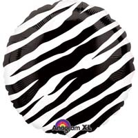 18" Black Zebra Stripes