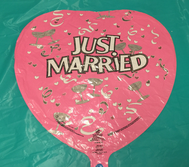 18in Just Married Pink