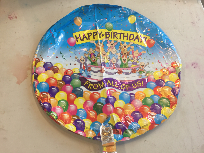 Happy birthday from all of  Us mylar 